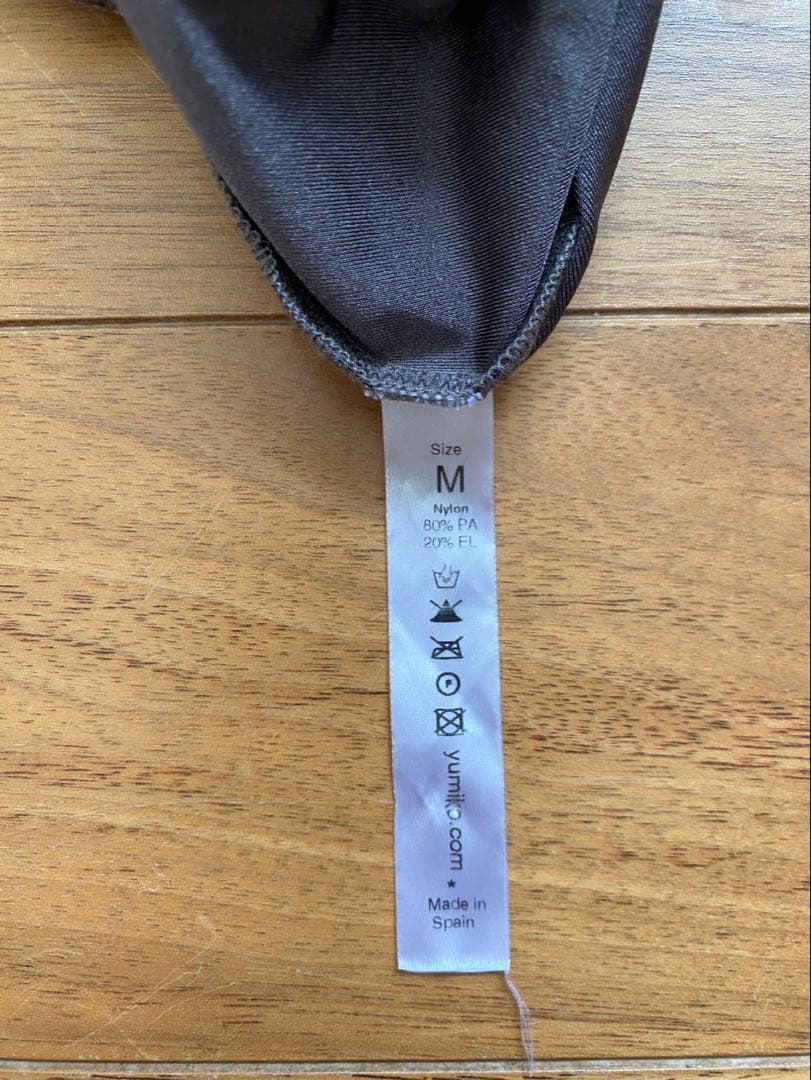 YUMIKO ユミコ　ベロア　レオタード　ピンク　チャコール