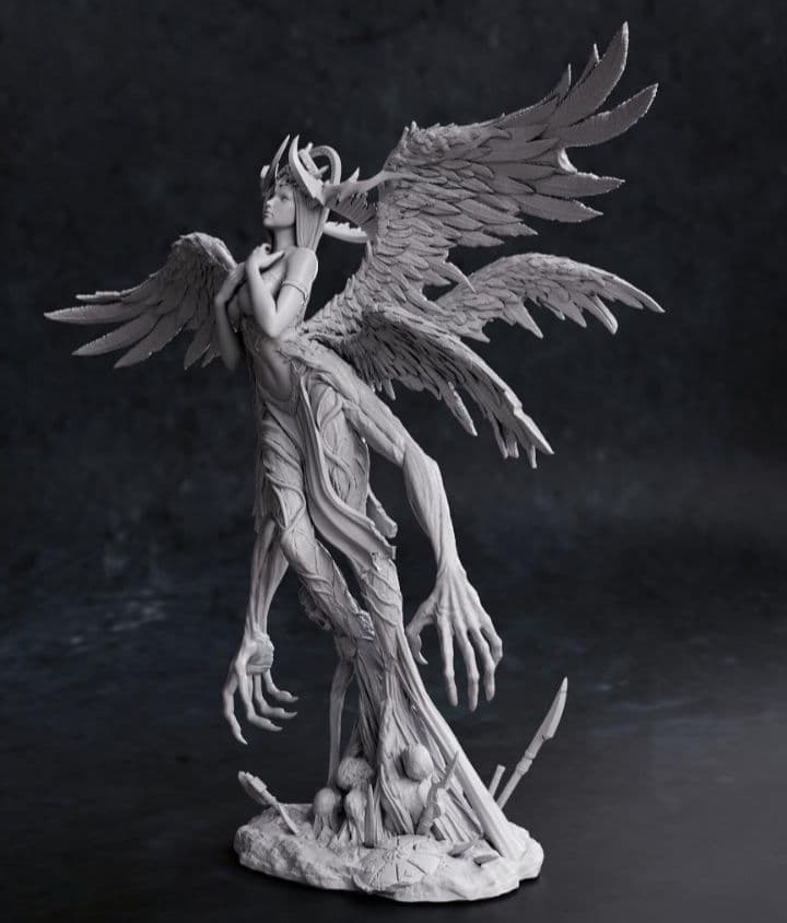 1/10　堕天使　未塗装未組立　フィギュア　ガレージキット　ガレキ