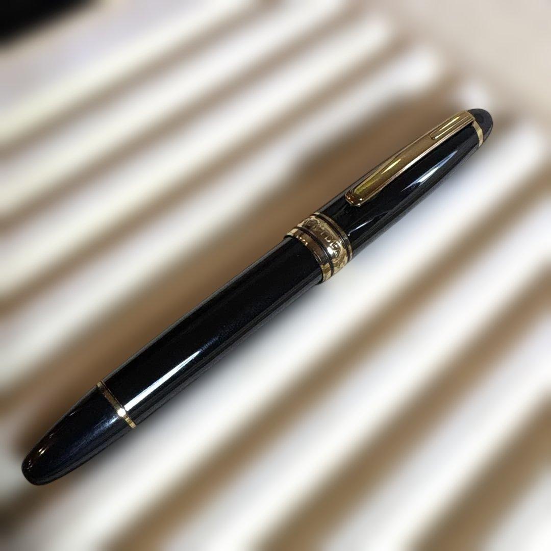 モンブラン ボールペン 黒×金 高級筆記具 中古