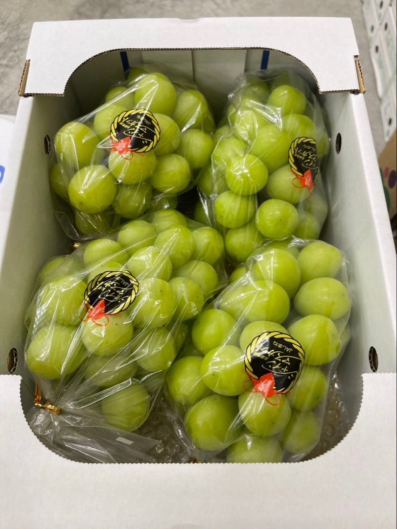 63【島根県産】シャインマスカット約2キロ(3〜5房)×2