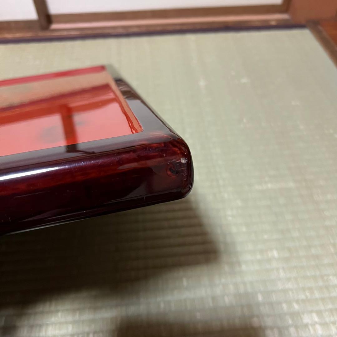 輪島塗 研き出し 木製 朱塗 天板 炬燵 こたつ 61cm角