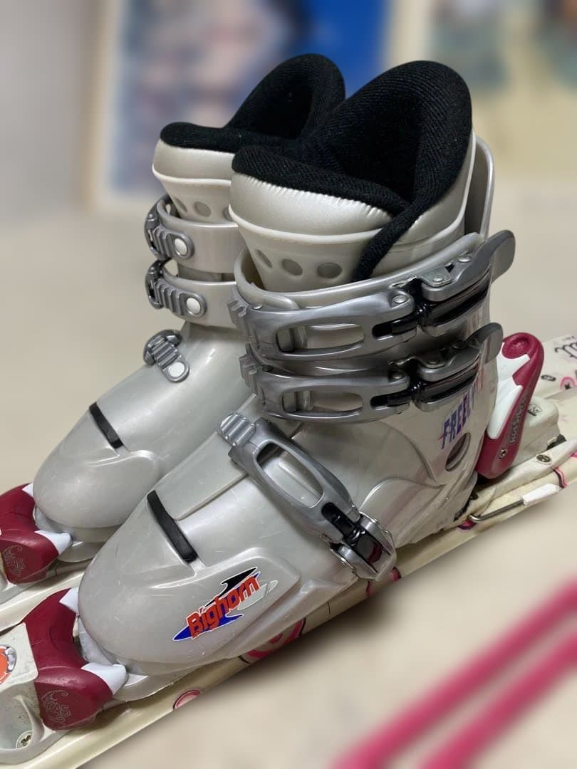 ダイナスター 140cm ブーツ23cm ストック調整式スキーセット 中古