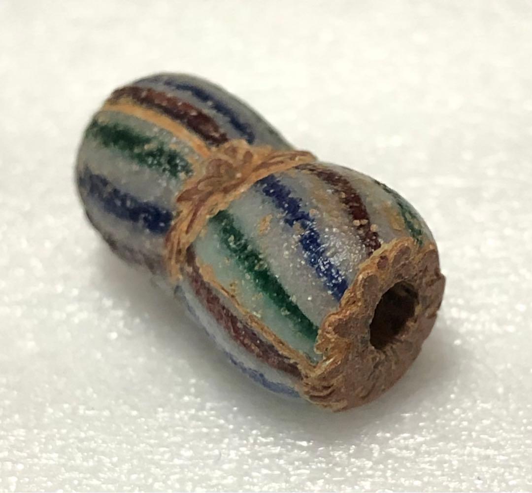 とんぼ玉　シェブロン　ストライプ　ヴェネチア