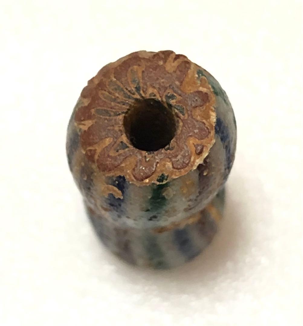 とんぼ玉　シェブロン　ストライプ　ヴェネチア