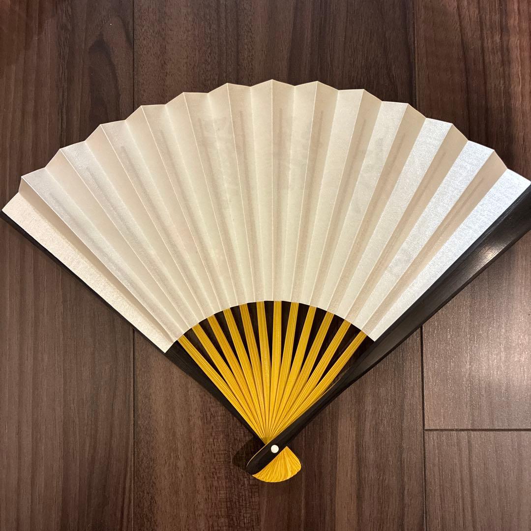 茶道具　表千家　而妙斎筆　寿扇　「鶯語吟」