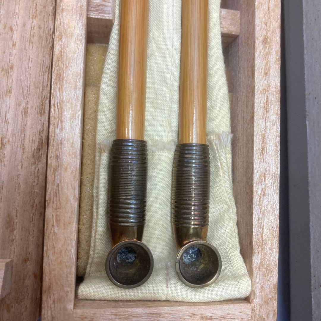 茶道具　煙管一双　葆光斎書付　金谷五良三郎造　7万円購入　推定未使用　S49KS