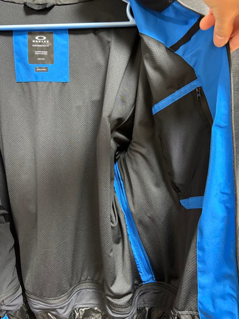 オークリー　スノーボードボードウェアGORE-TEX 青　サイズL