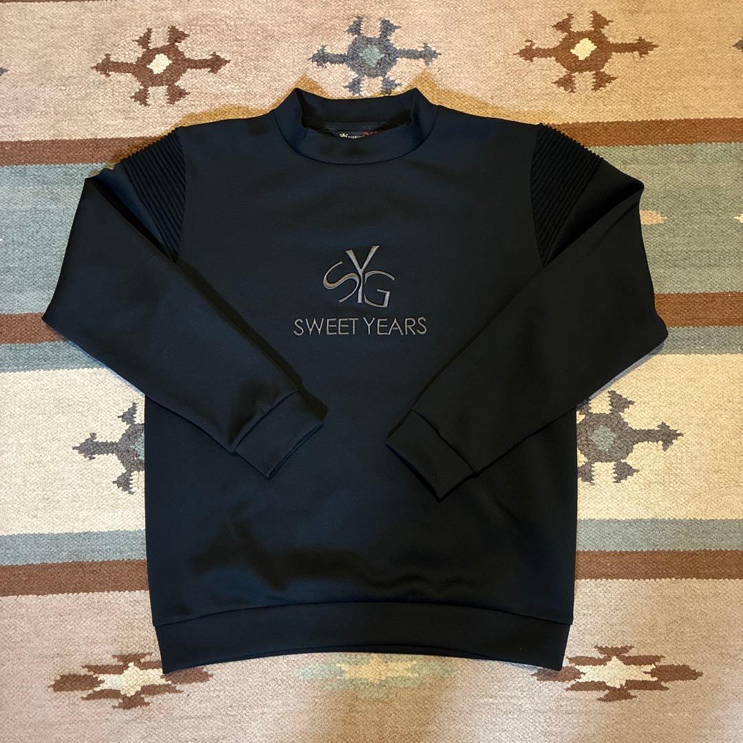 SWEET YEARS SY32 M ブラックトレーナー　ゴルフ用