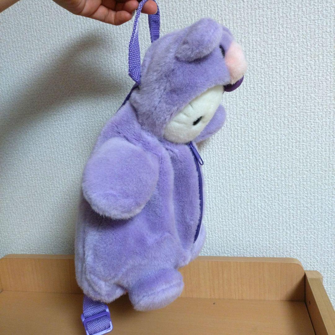 ハローキティ　ご当地キティ　くま　ぬいぐるみ　リュック　北海道　ラベンダー