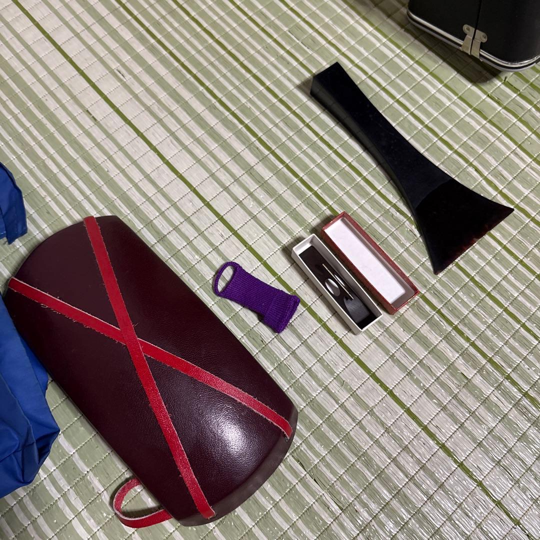 三味線　東さわり　和楽器　バチ　撥　弦　駒　ハードケース　民謡　べっこう風撥