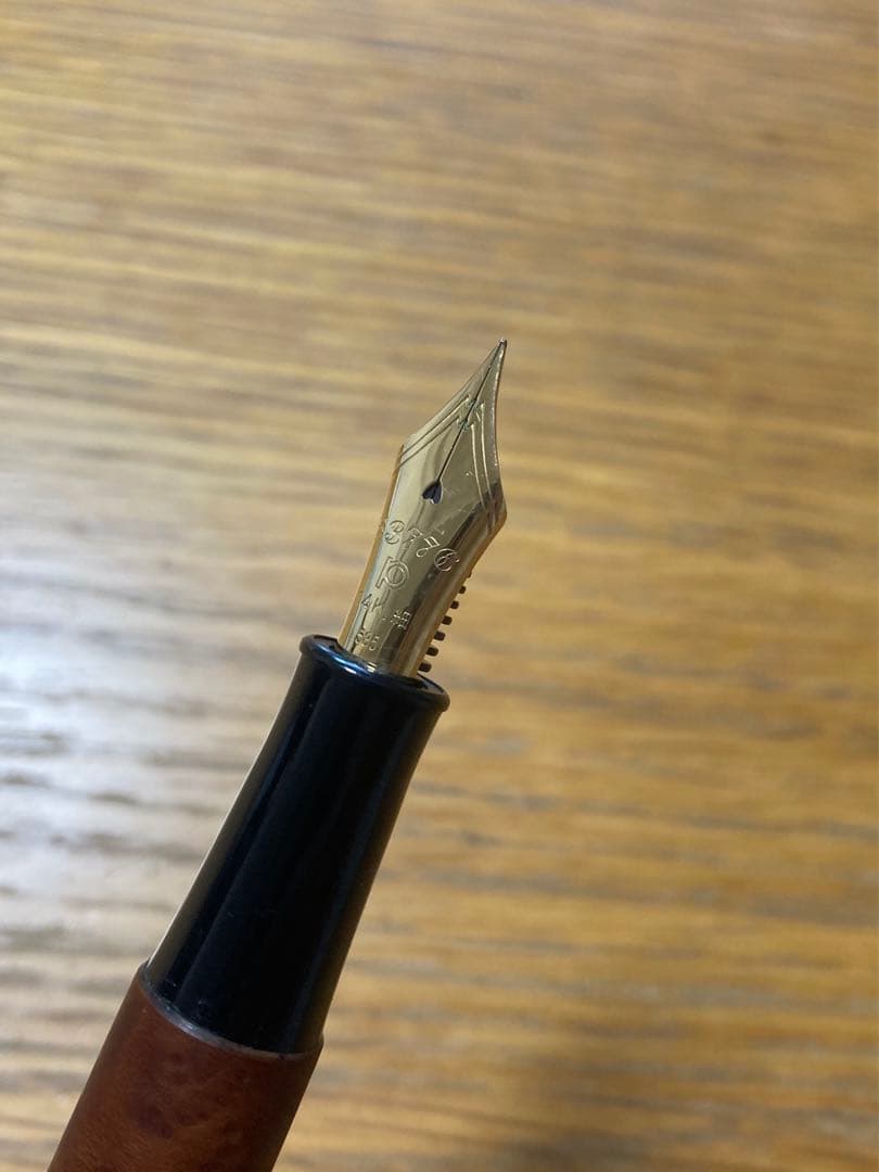 プラチナ　万年筆2本セット（ブライヤー、アカブライヤー）つやふきん付き