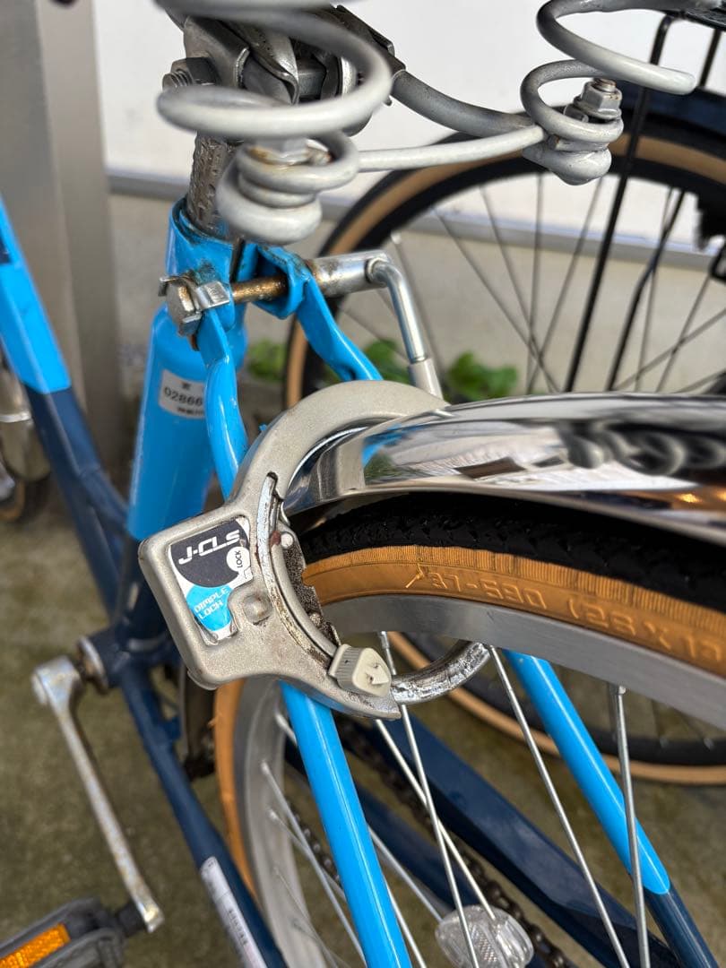 子供用自転車26インチ 青 前カゴ付き