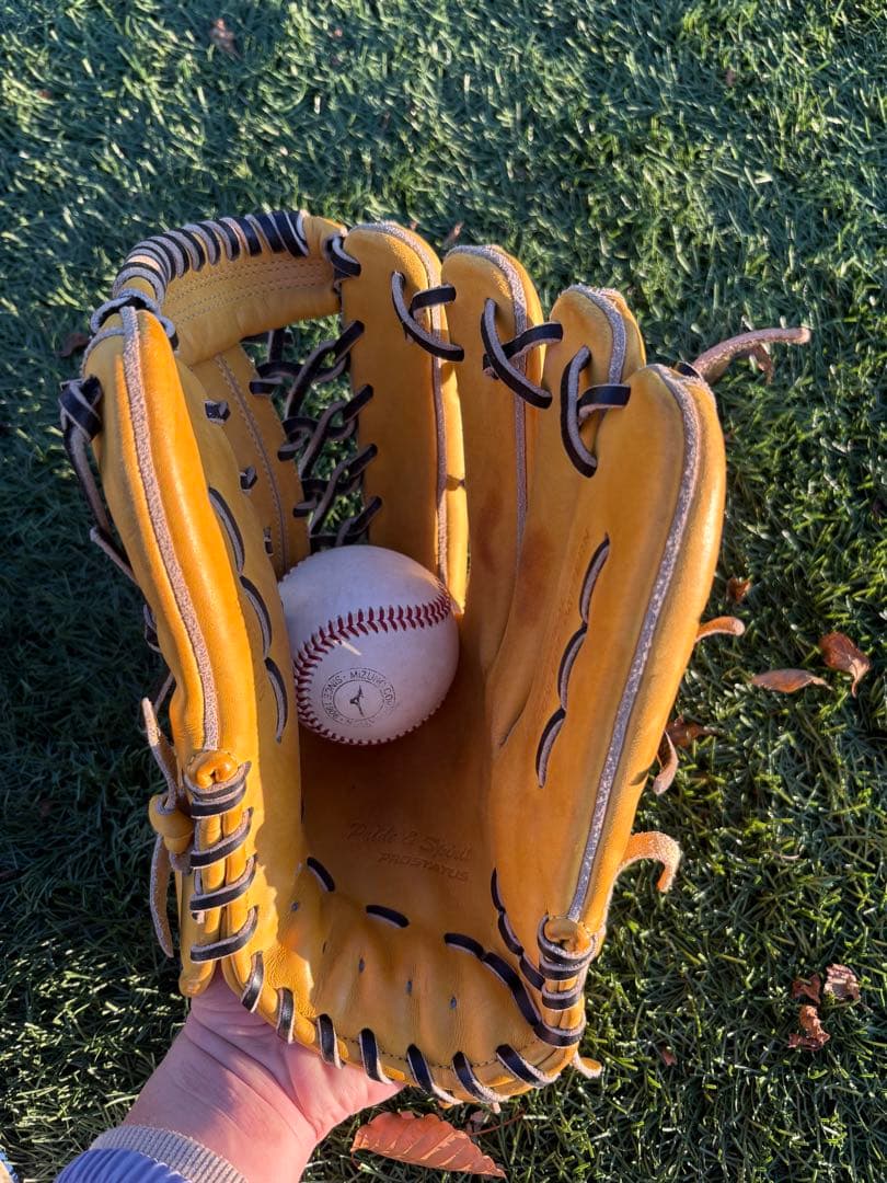 イエロー 硬式グローブ