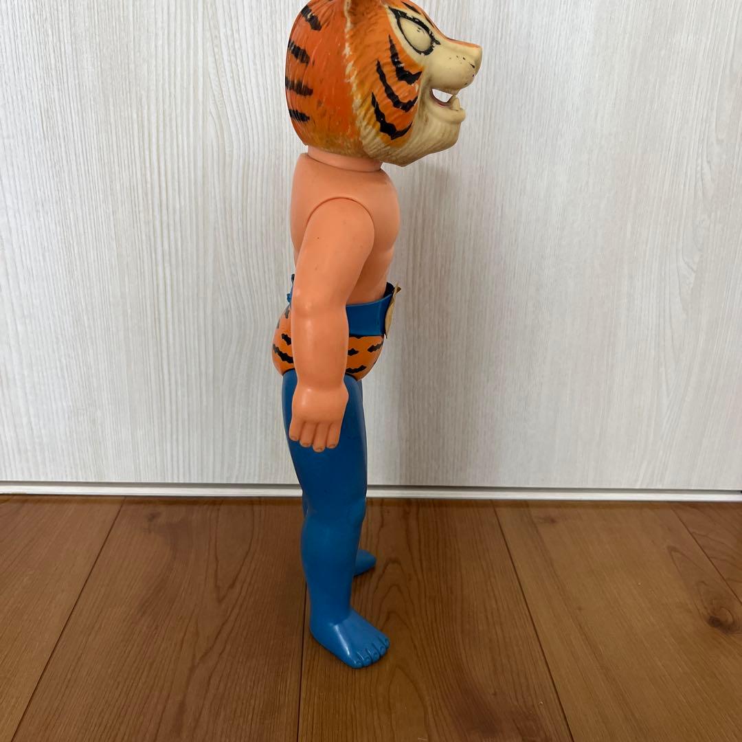 当時物 タイガーマスク ジャンボ ソフビ 梶原一騎 亀マーク