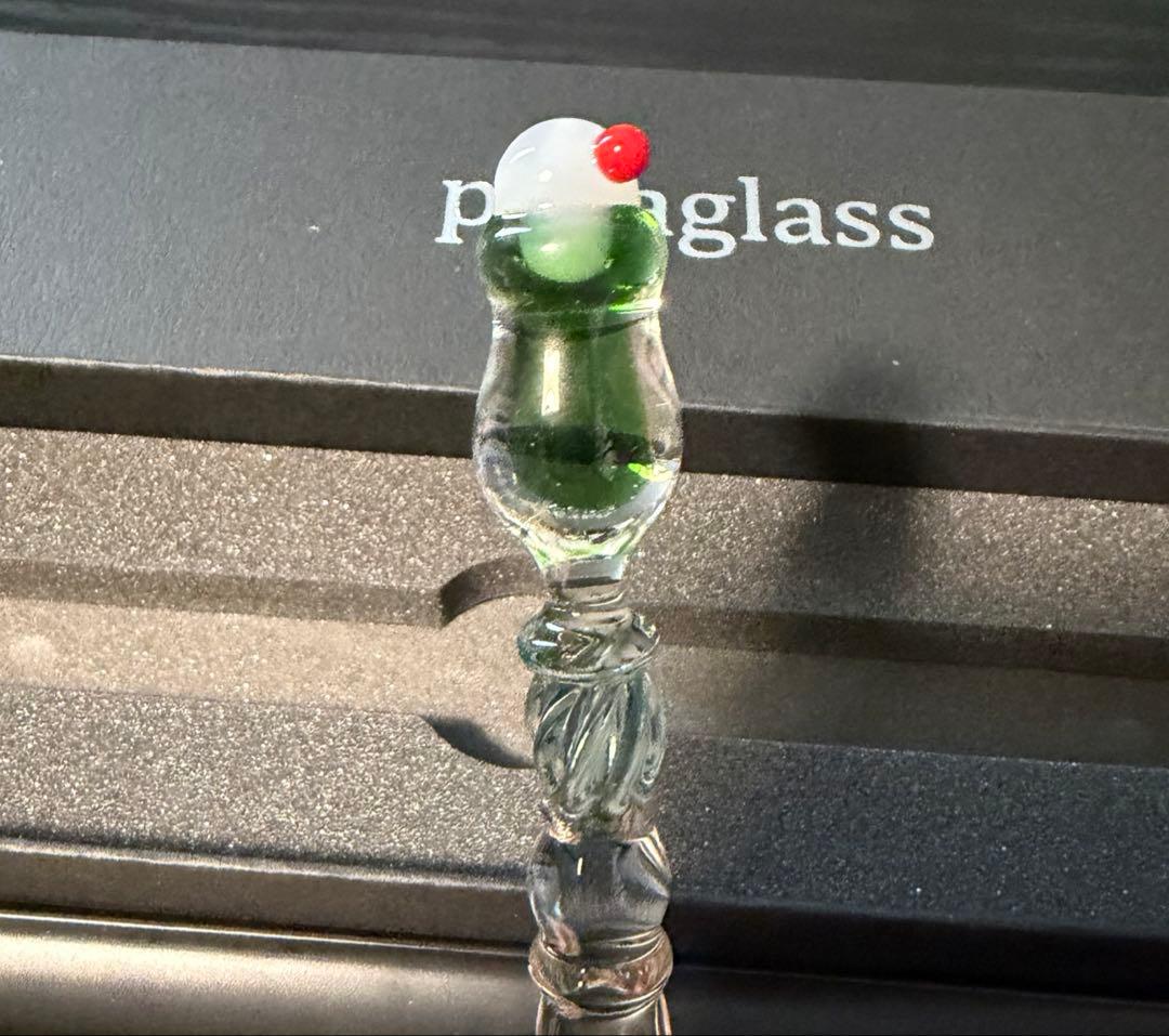 paraglass ガラスペン クリームソーダ 緑 パラグラス