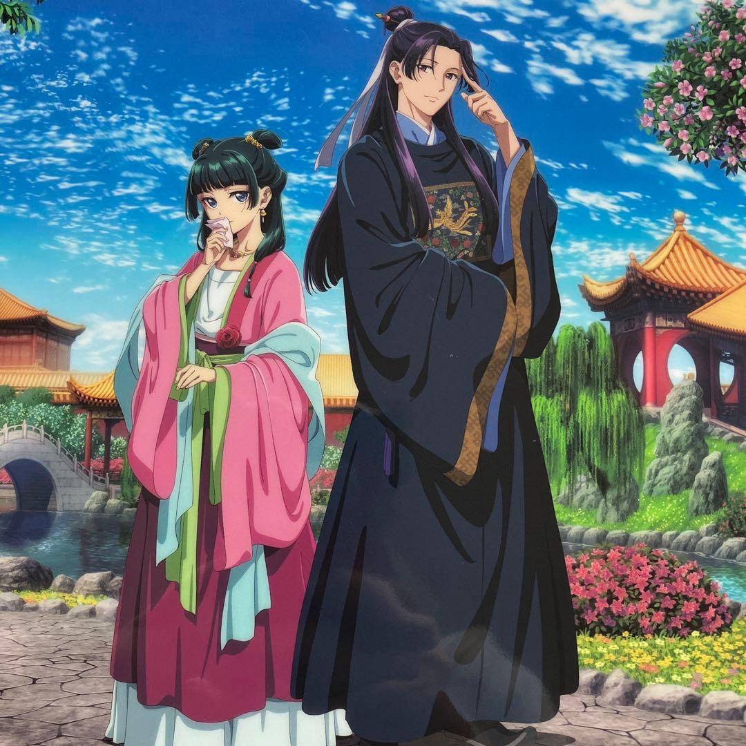 薬屋のひとりごと　ロフト　クリアファイル，アクリルスタンド　猫猫　壬氏　計4点