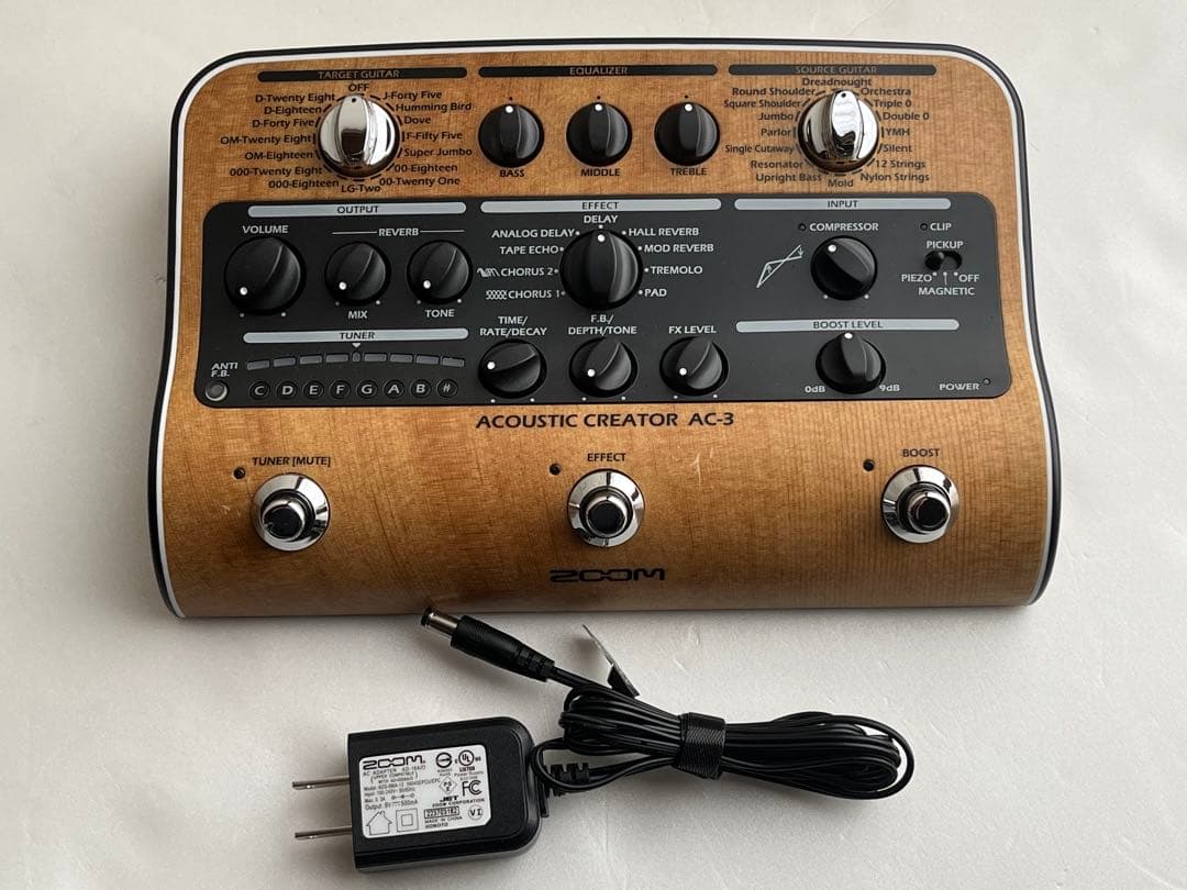 ZOOM AC-3 アコギ用プリアンプ Acoustic Creator