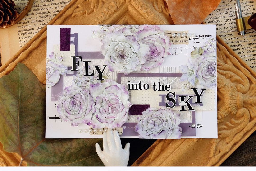 ⭐️SALE⭐️小白家文創《幻紫》海外マスキングテープ　マステ 【2207】