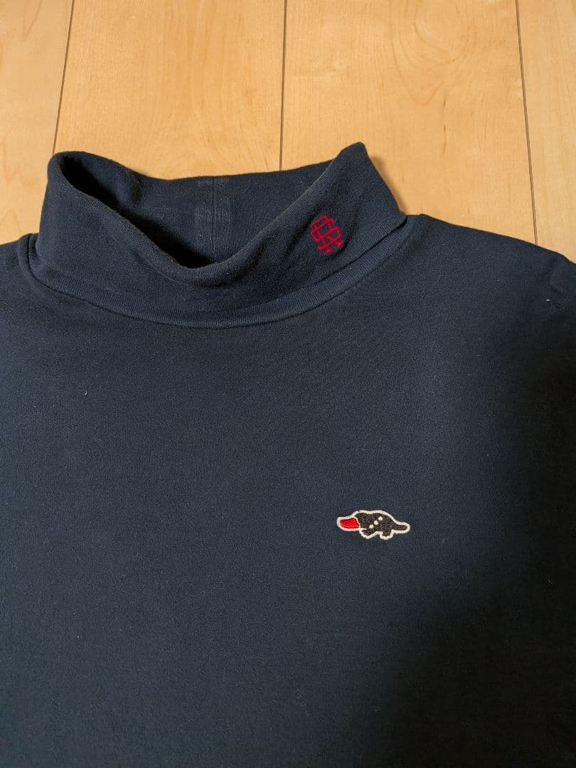 rough & swell タートルネック L ネイビー