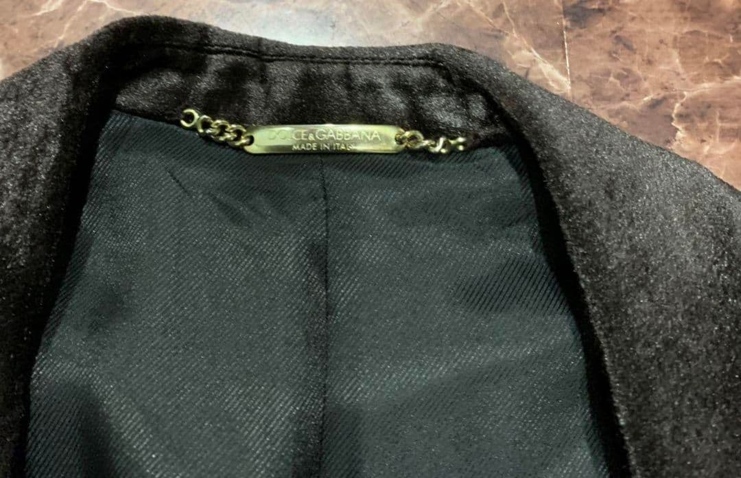 ☆本物☆金プレート２００６年モデル長渕剛さんドルガバ ベロア 1Bジャケット46