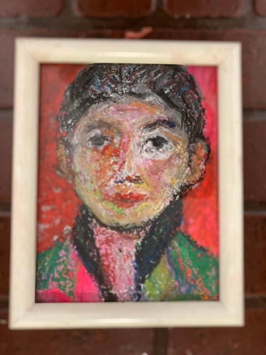 空飛ぶ画家糸川裕志の絵画 、ポップアートの人物画、三男利裕