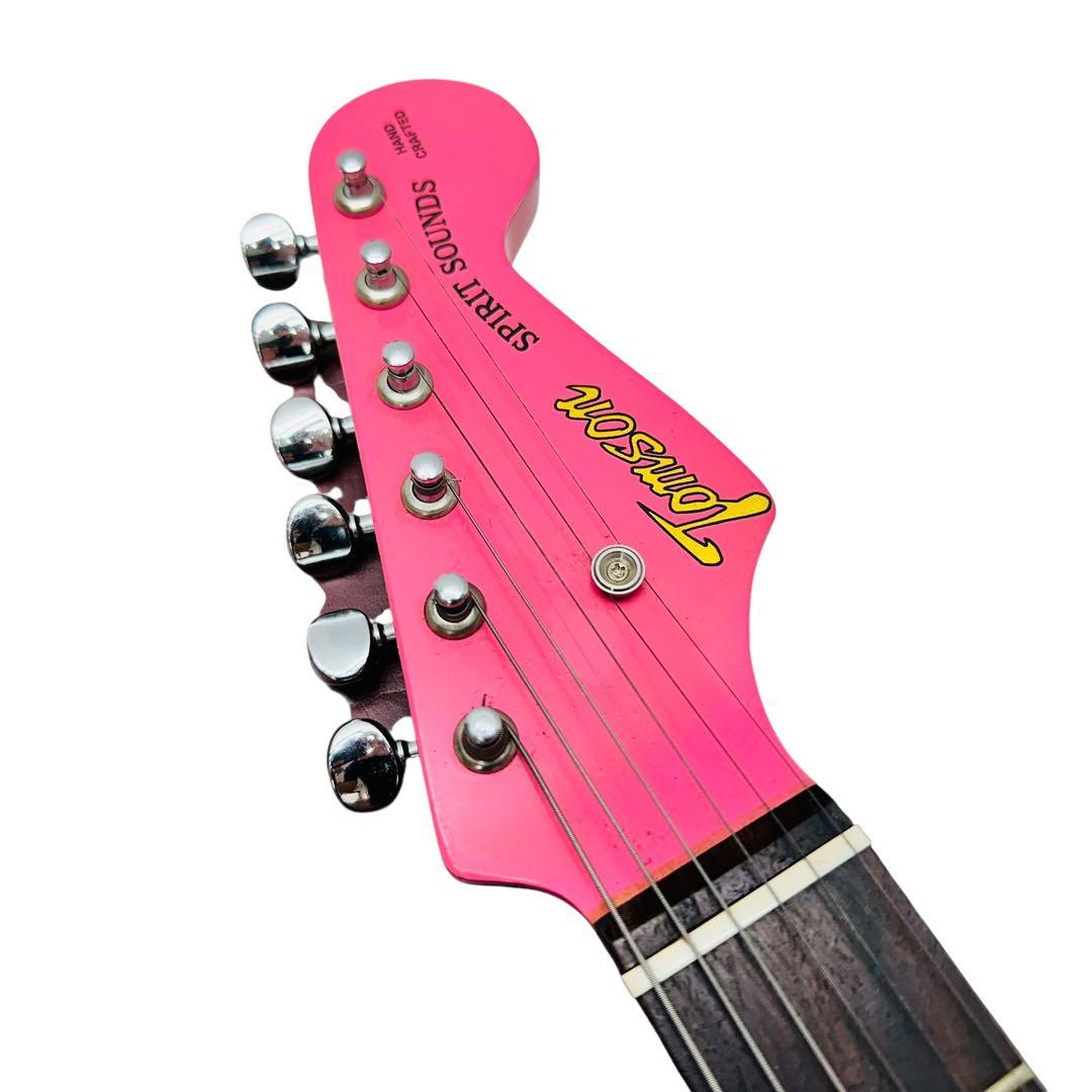 TOMSON ピンク色　エレキギター
