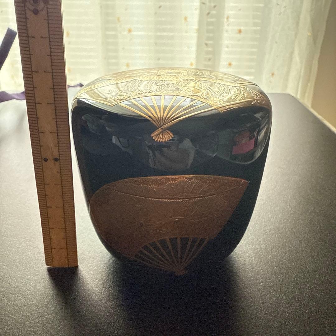 茶道具 清瀬一光 扇蒔絵 大棗