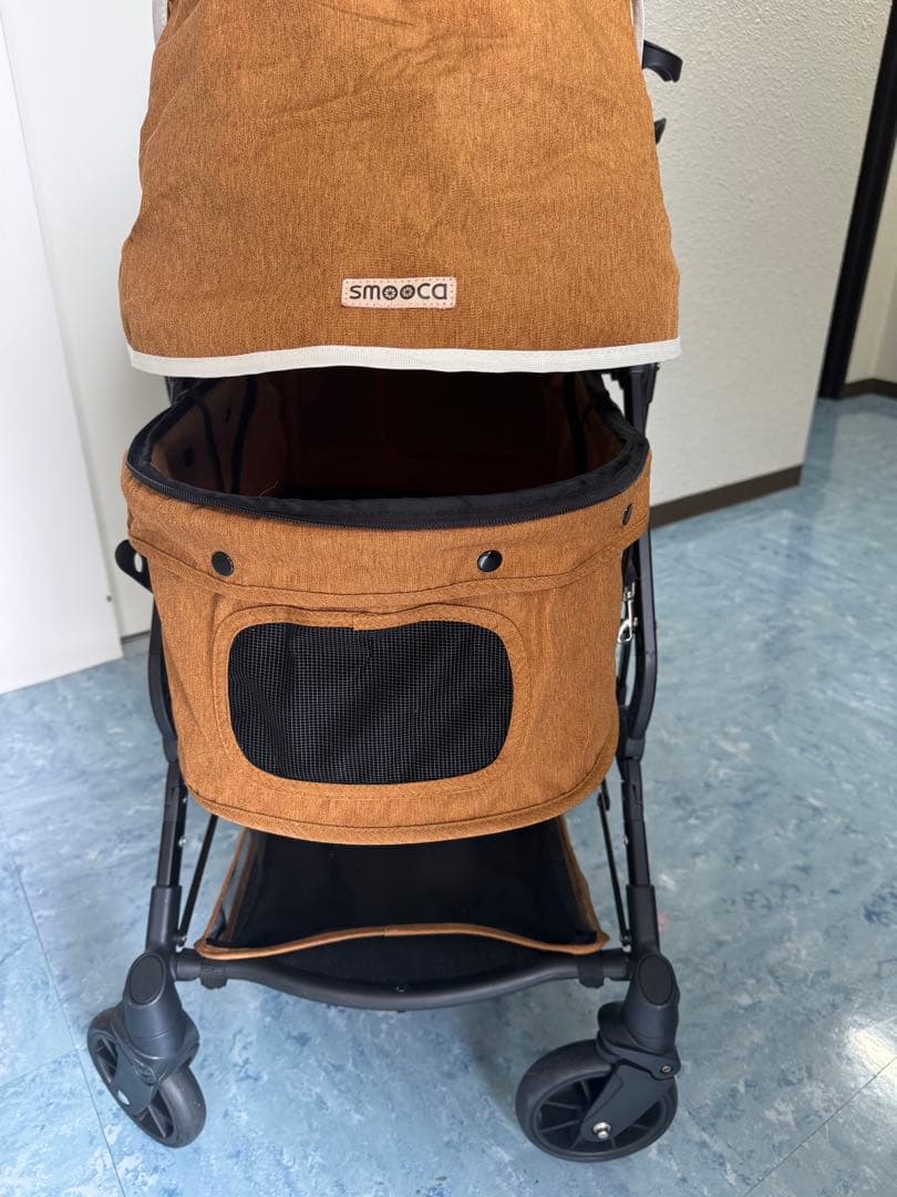 smooca　コンパクト ペットカート ライトブラウン