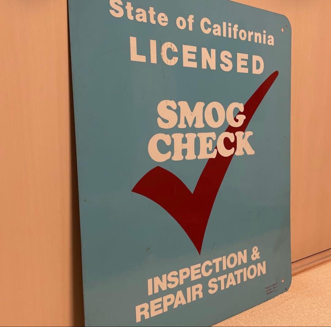 ビンテージ カリフォルニア スモッグチェック 看板
