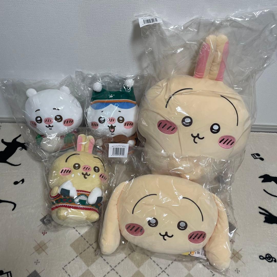 うさぎだらけくじ　エニマイくじ　ぬいぐるみ　まとめ売りセット　ちいかわ　ハチワレ