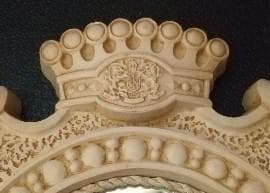 サントリー　壁掛け鏡　向獅子　昭和レトロ