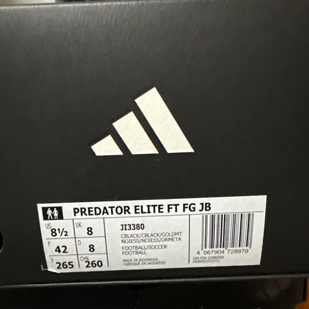 Adidas プレデター ELITE FT FG JB ベリンガム　26.5cm