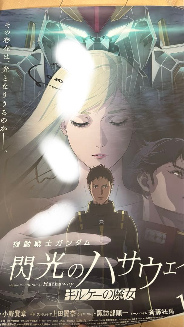 機動戦士ガンダム 閃光のハサウェイ サイン入りポスター キルケーの魔女