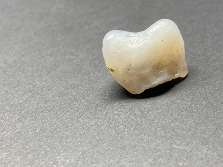 【珍品】京都府産　めのう　原石　歯　国産鉱物　標本　メノウ　瑪瑙