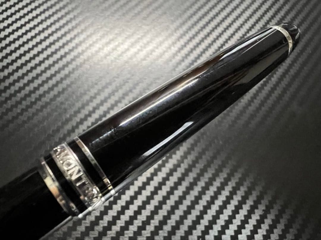 モンブラン 未使用に近い P163 プラチナライン ローラーボール