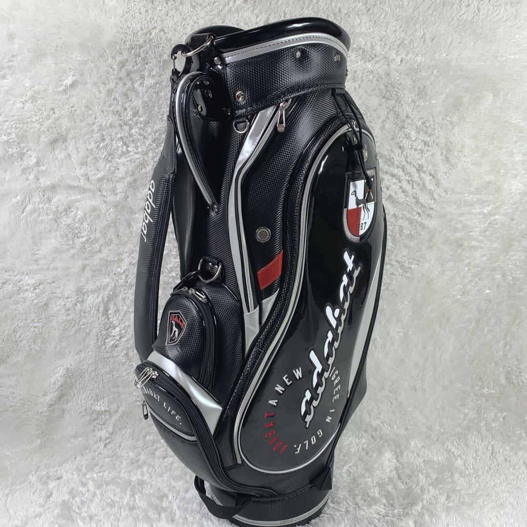 【極上美品】adabat キャディーバックブラック エナメル 5口