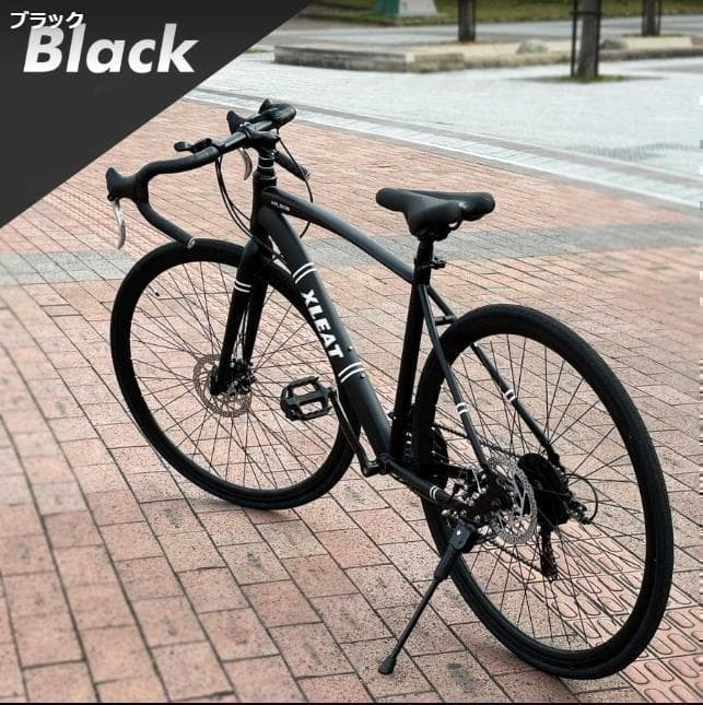 中古美品ロードバイク 自転車 初心者 21段変速　ブラック