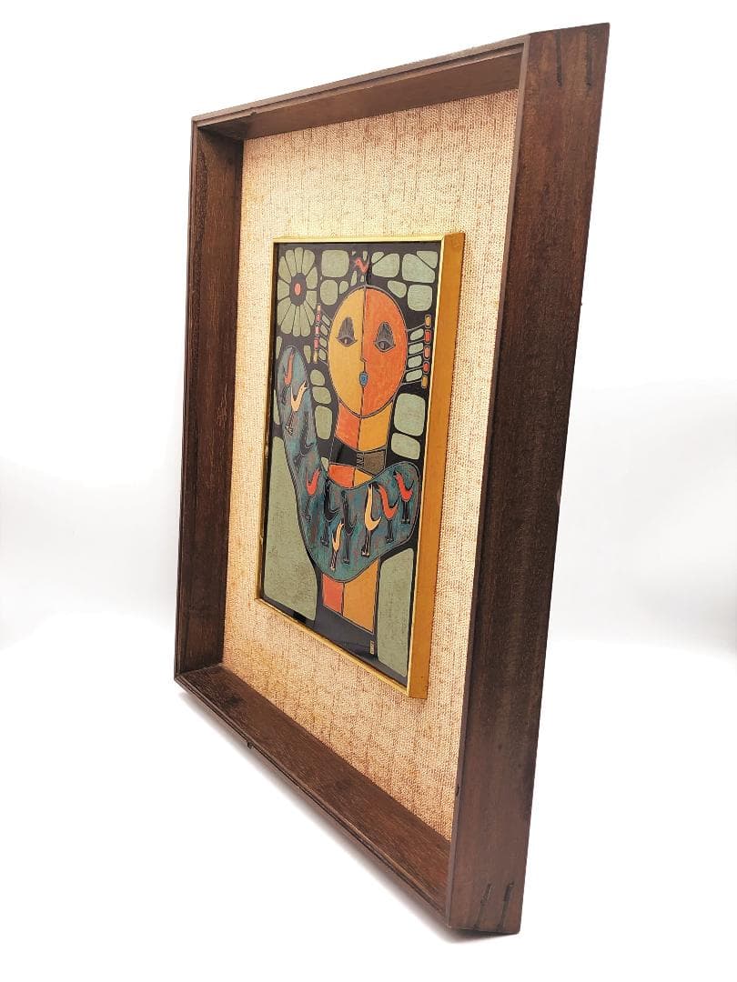 【 国方善親 作『埴輪』】　漆画　日展系　讃岐漆芸美術館収蔵作家　N0505B