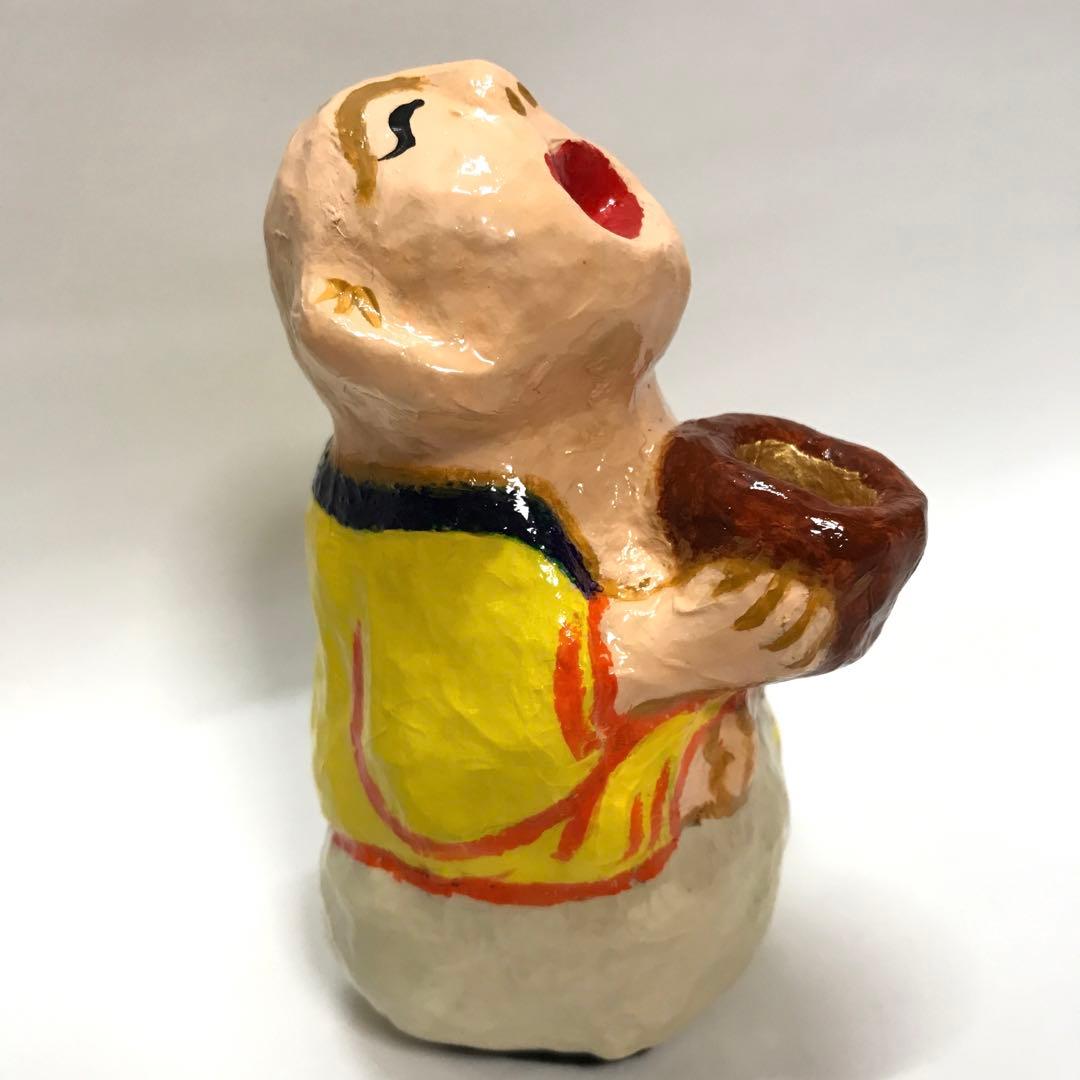 お月見 布袋尊 はりこ工芸　匿名配送 送料無料 限定