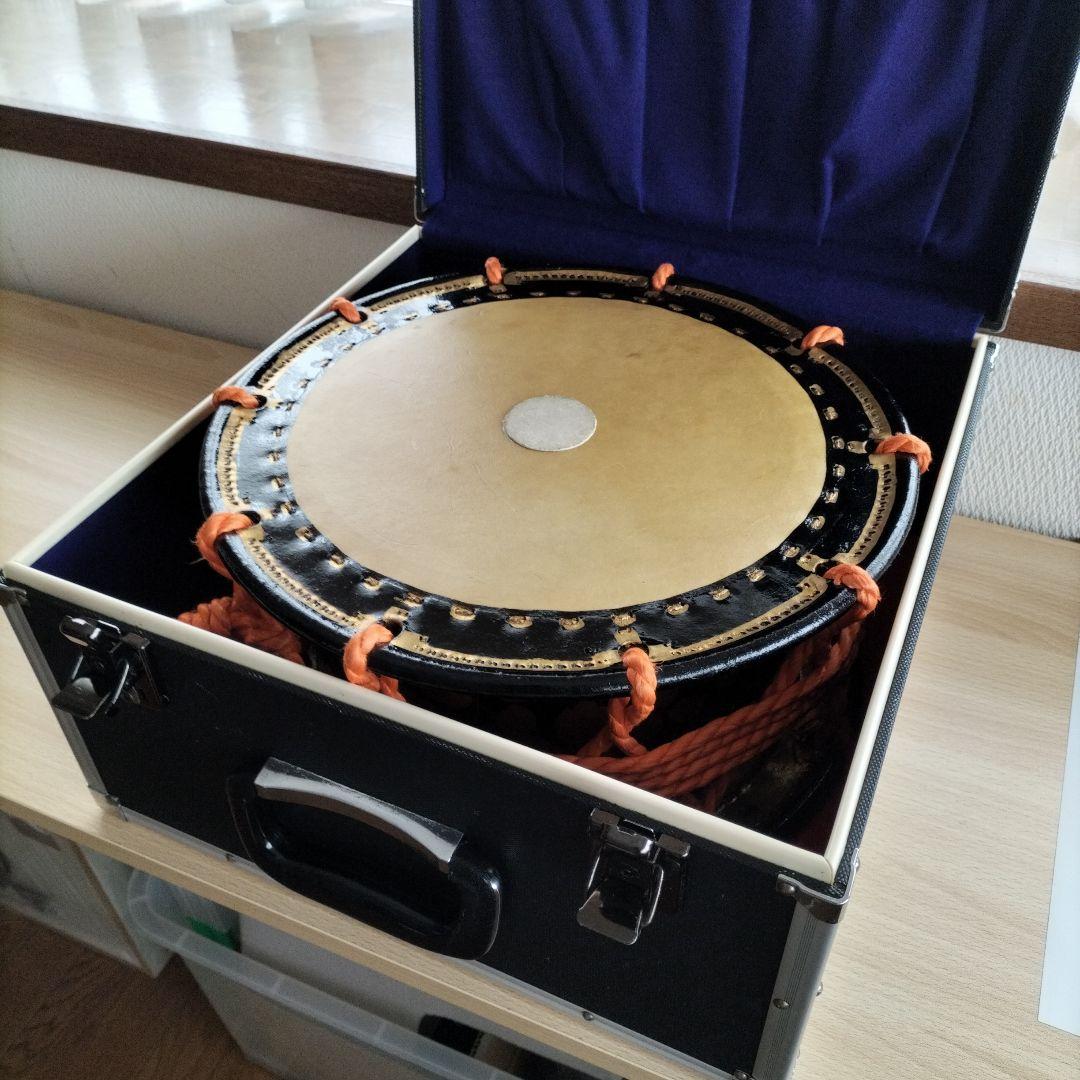 岡田屋布施　締太鼓　ハードケース付き　中古品