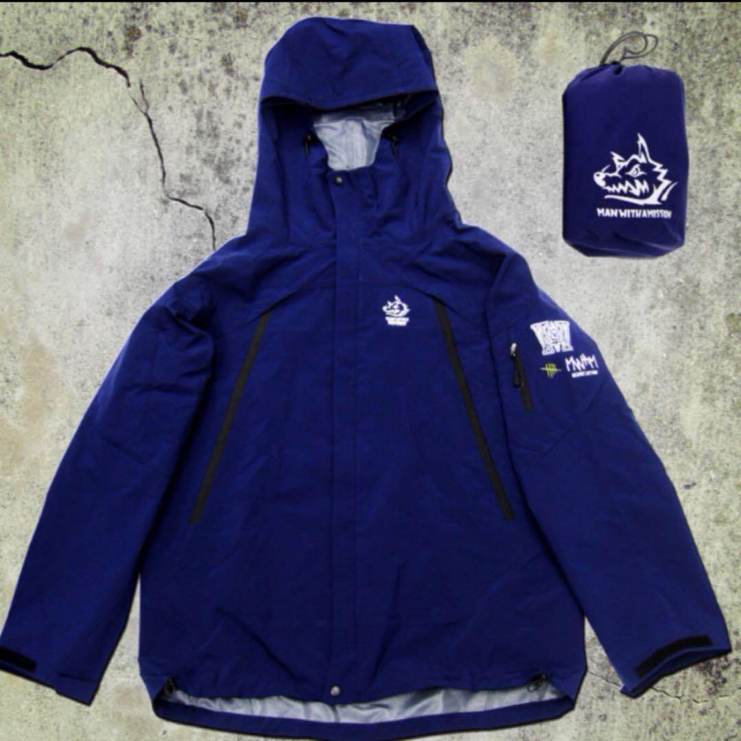 ✨【未使用品】マンウィズ WOLF-TECH JK ネイビー 収納袋付きSサイズ