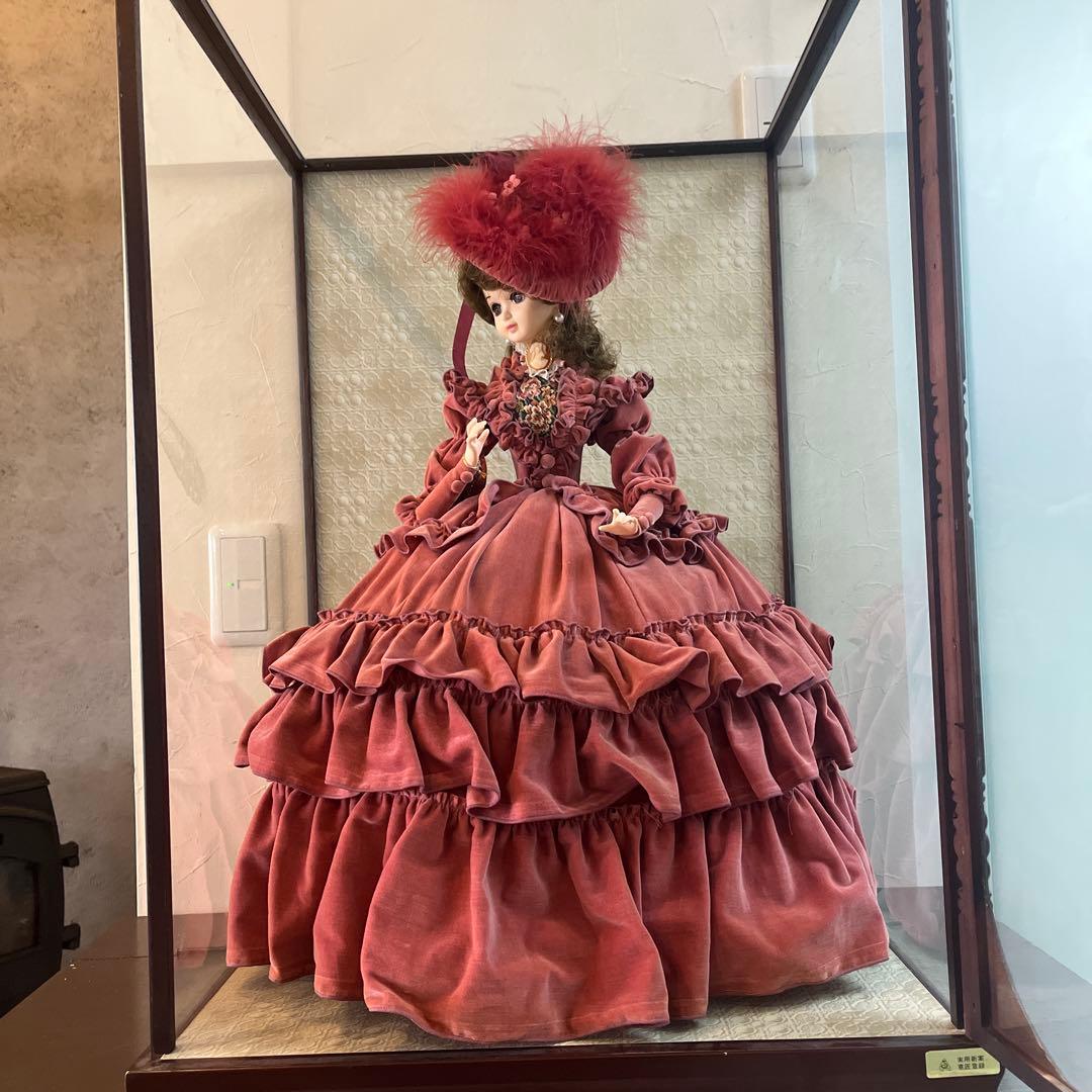 【極美品・ケース付】スキヨドール リボン印 フランス人形 ポーズ人形 昭和レトロ