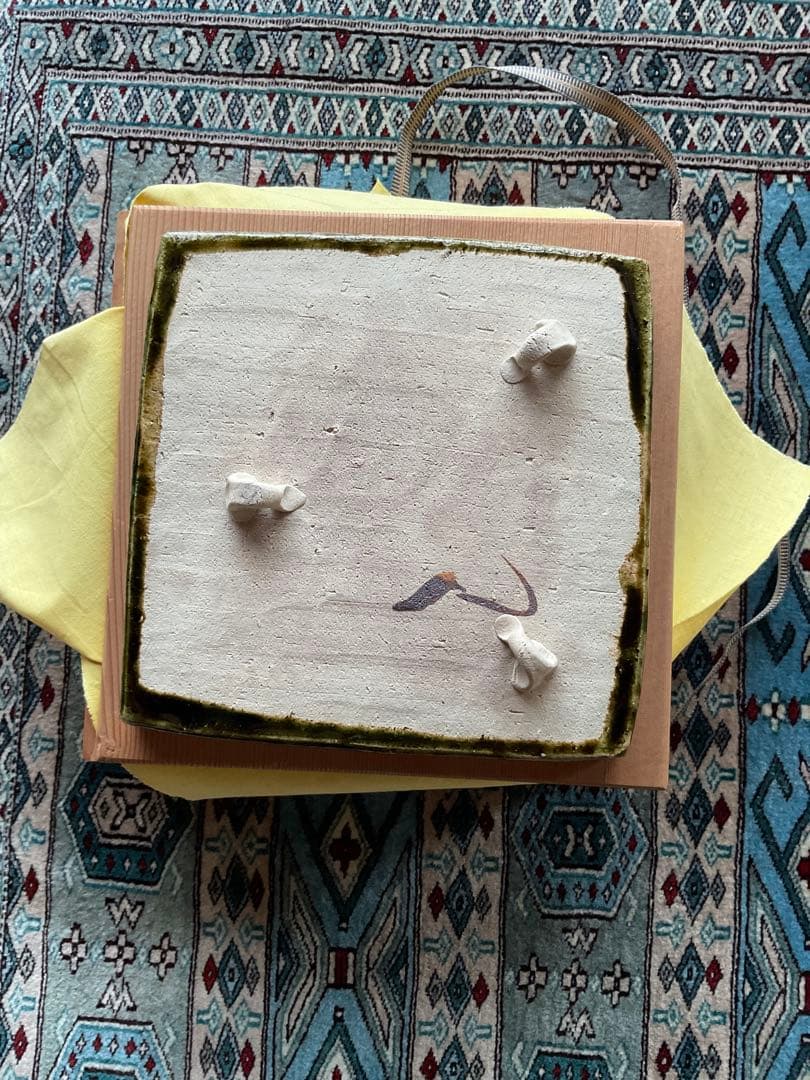 加藤重高　織部焼　菓子器　四方鉢　角皿　盛鉢