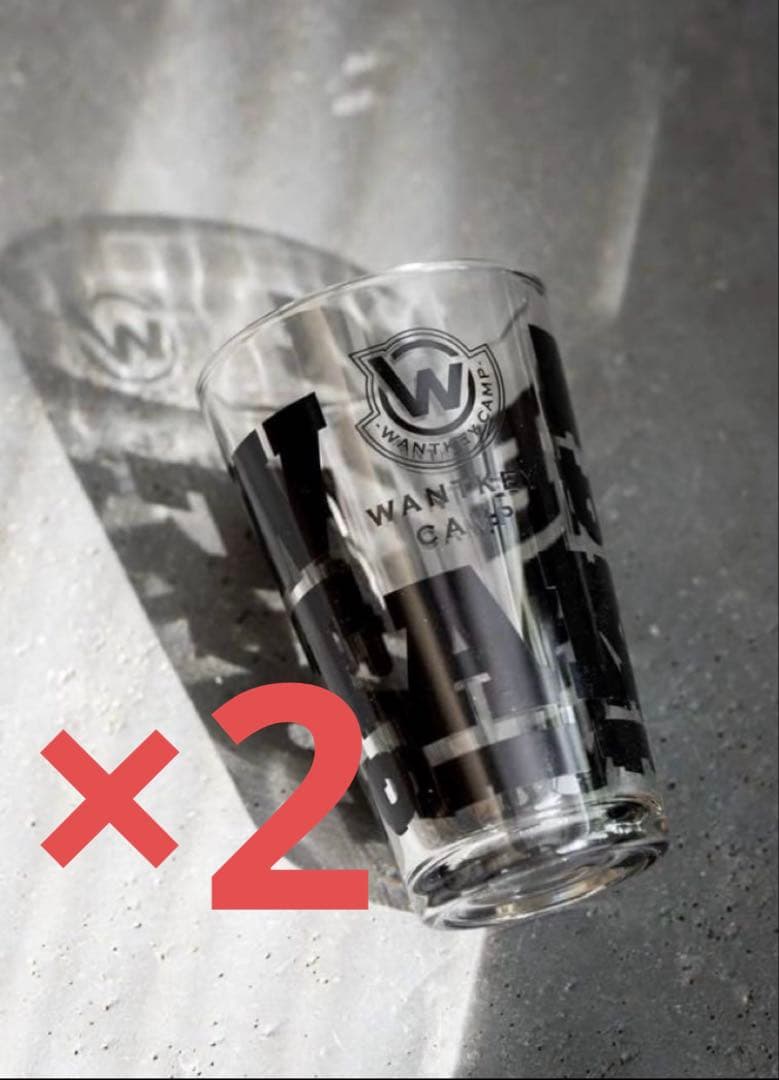 【2個セット】tarp to tarp wantkey camp コラボ グラス