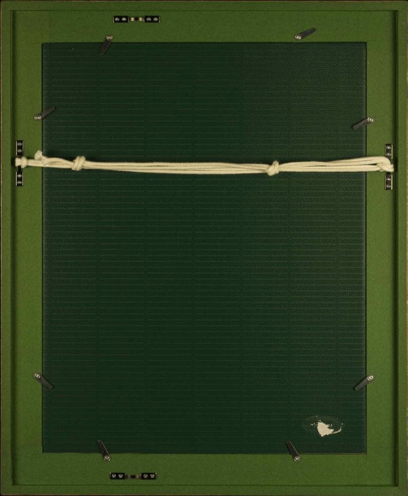 フェルメール　油彩　肉筆『耳飾りの少女』サイン　画廊シール　F6号　額　b636