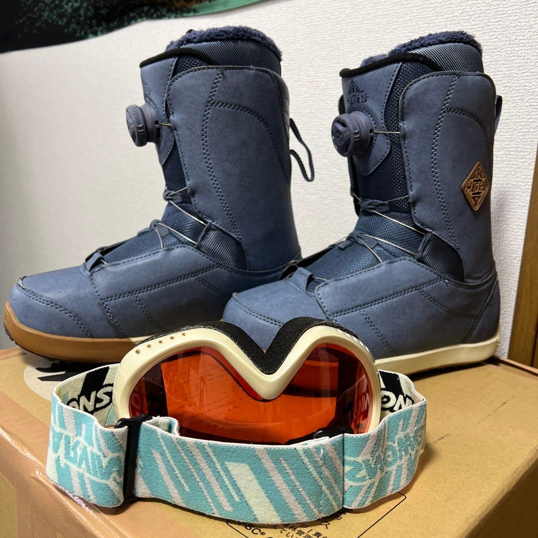 とあ^_^ K2 HAVEN スノーボードブーツ/ゴーグル付き セット