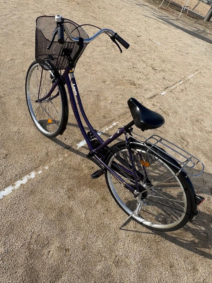 パープルカラー・シンプル・ママチャリ(26㌅)個人配達致します。お引き取りでも可