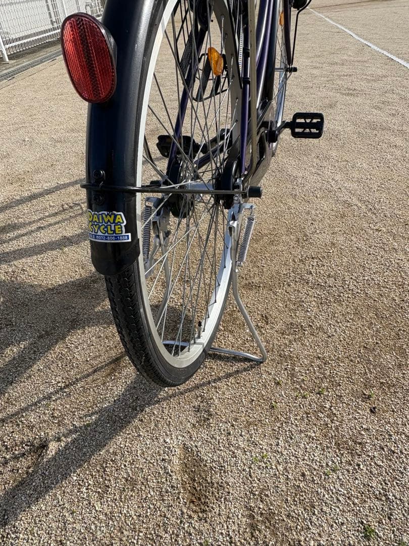 パープルカラー・シンプル・ママチャリ(26㌅)個人配達致します。お引き取りでも可