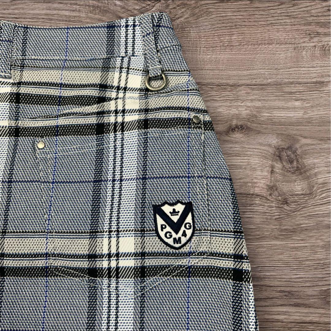 【セットアップ】パーリーゲイツ 鹿の子ポロシャツ & チェック柄ミニスカート 1