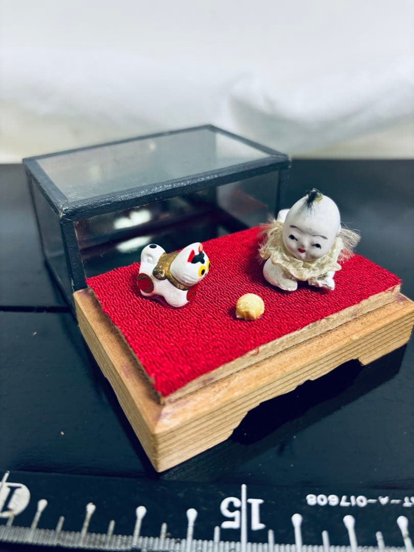 ❸アンティークはいはい人形童子たぬき蓄音機ダルマ大正レトロ 御所人形 まとめて